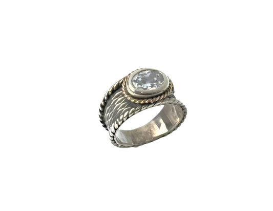 925 Sterling Silver Gemstone Vintage Ring Band