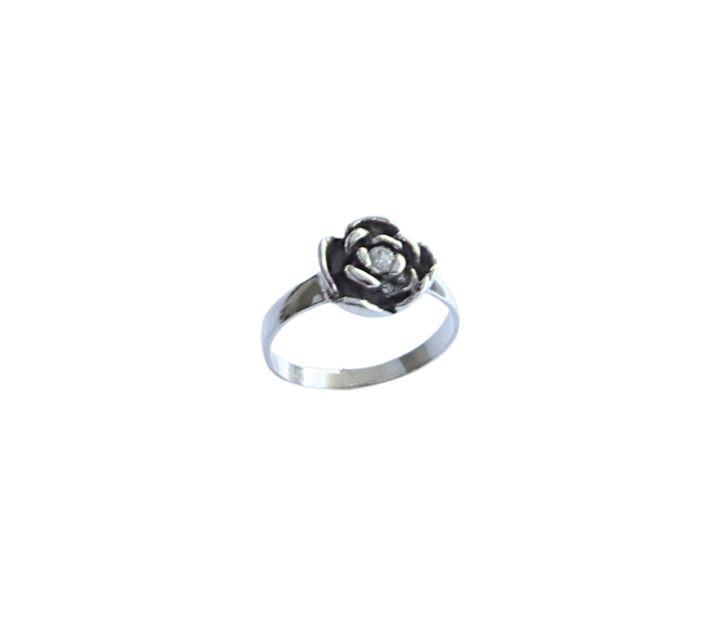 925 Sterling Silver Rose Ring