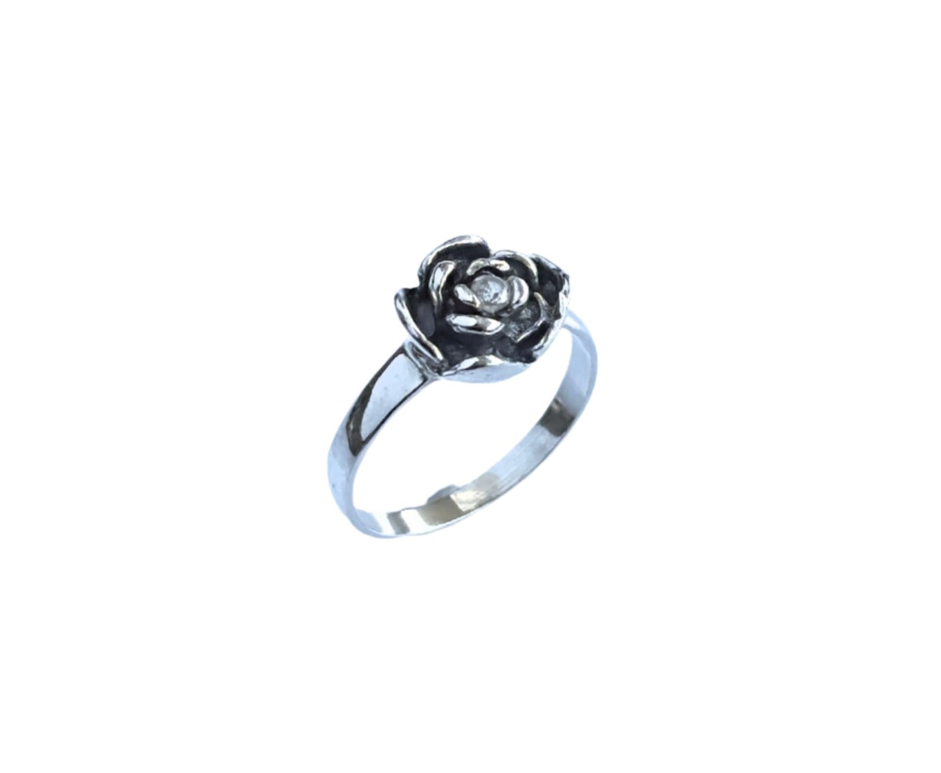 925 Sterling Silver Rose Ring