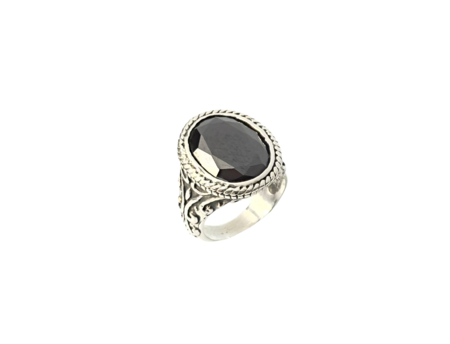 925 Sterling Silver Vintage Celtic Gemstone Ring