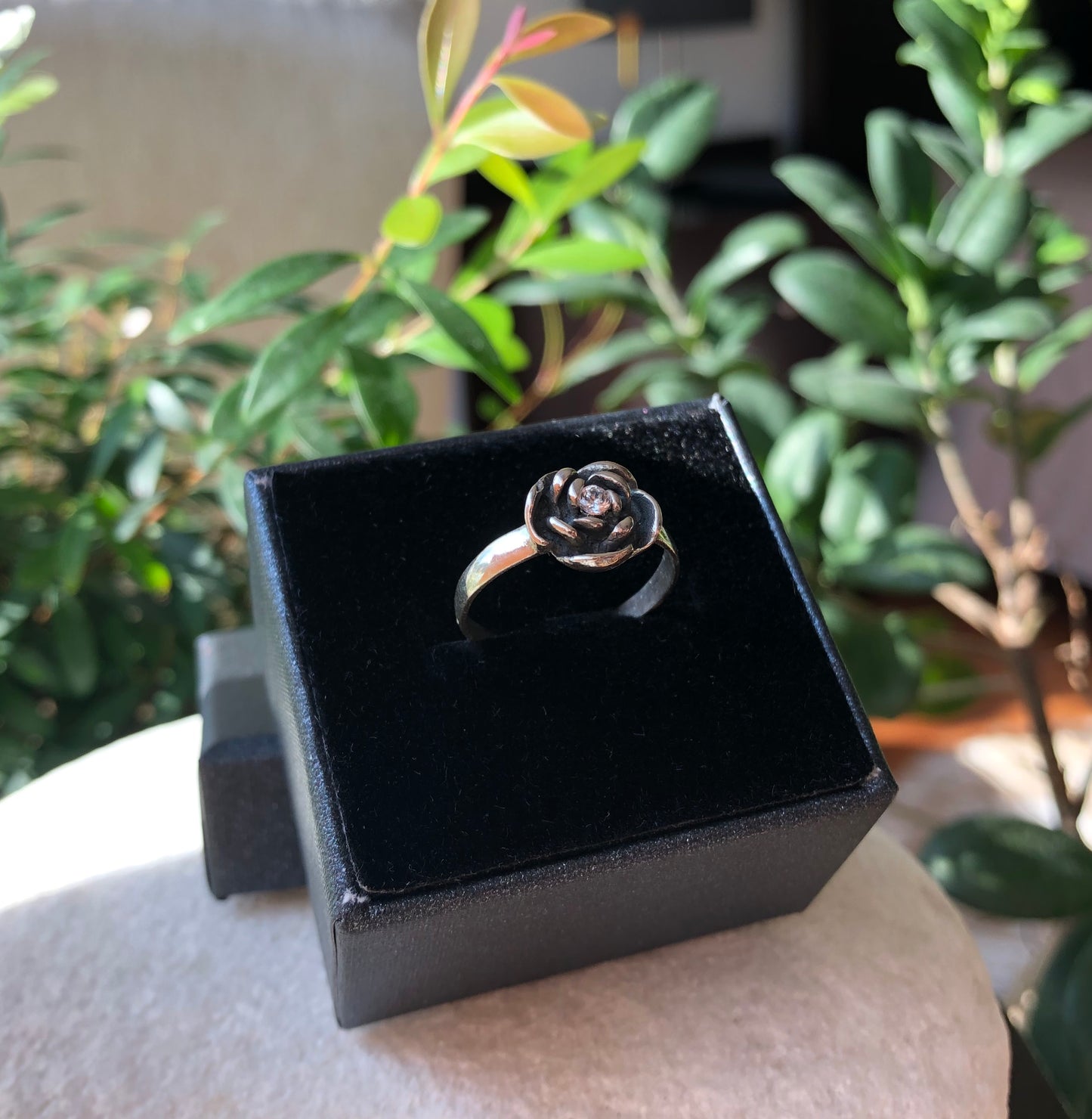 925 Sterling Silver Rose Ring